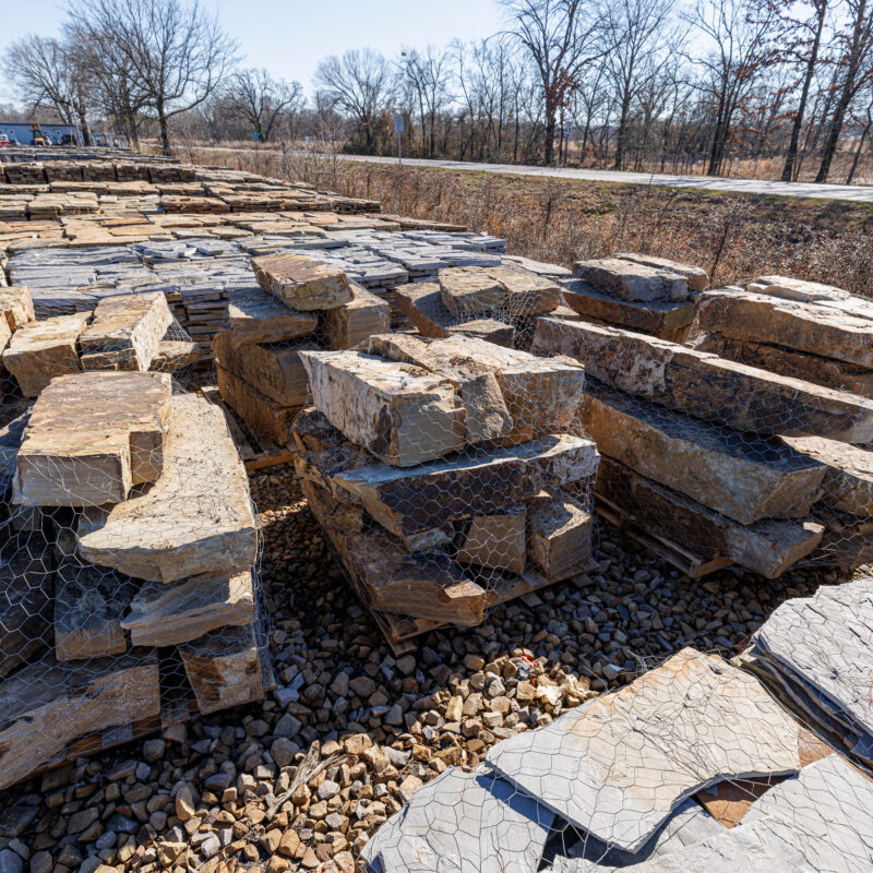 Natural Stone Retaining Wall